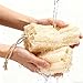 HHTOAR Natural Loofah Sponges Organic Luffa, Natural Loofah Sponge Set – 100% Plant-Based, Bath Shower Sponge Exfoliating Body, Back Scrubber for Men Women Adults SPA Beauty Bathing Daily Care 4-Pack