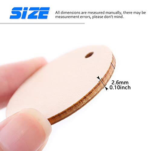 Glarks 240-Pieces 1.38 Inch Wooden Star/Circles/Heart Tags With Holes And Stainless Steel S Shaped Hook Connectors For Birthday Boards, Valentine, Decorations And Diy Crafts #TOP2