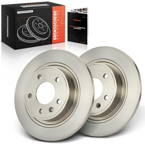 Frankberg 2 discos de freno traseros compatibles con Astra J P10 1.2L-2.0L 2009-2015 Cruze J300 1.4L-2.0L 2009-2023 Ampera R12 1.4L 2011-2015 Orlando J309 1.4L-2.0L 2.0L 2 011-2 023 Replace# 13502139