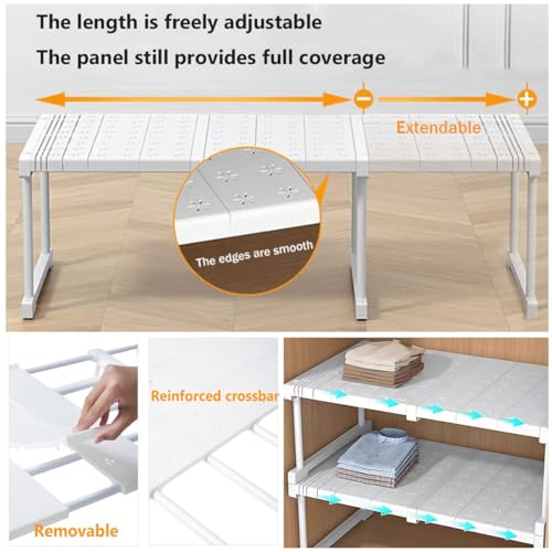 Estante ajustable para armario y cocina ideal para tu baño 5