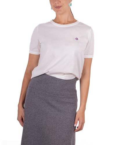 CALLURIC - Camisetas Manga Corta Mujer – algodón orgánico Suaves y cómodas para el día a día, Transpirables y sostenibles–Ideales para Verano, otoño y como Fondo de Armario, en 7 Colores