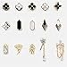 WZHoz 15 stücke Legierung Nagel Charms Strasssteine ​​Kunst Diamanten Edelsteine ​​Maniküre Studs