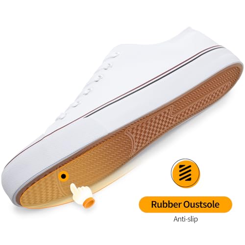 Image of ZGR Mens Classic Casual Shoes,Lace-up Fashion Sneakers,Low Top Canvas Sneakers for Men