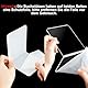 ZCXG 6PCS Klarer Buchständer aus Acryl,Transparente Buchstützen,Buchstütze aus Acryl,Warenträger als Buchstütze und Aufsteller,Transparenter Acryl Tablet Halter zum Anzeigen von Fotos