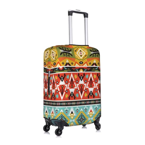 Housse de valise motif plume bohème lavable pour grande taille L