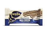  24 Riegel Wasa Sandwich Käse 37g / Roggen Knäckebrot Riegel mit einer Füllung mit Käsegeschmack