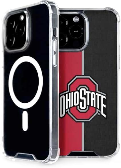 Skinit Phone Case Compatible with MagSafe iPhone 14 Pro Max - Officially Licensed Ohio State University OSU Buckeyes Flag Design