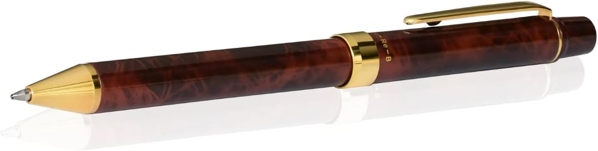 Yasutomo TP30BR QuadPoint Twist Pen, Brown Marble