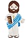 BOKUFLY Jesus Plush Doll Jesus Plushie Stuffed Toy with Book Christian Stuff Religious for Kids Christening Easter 13