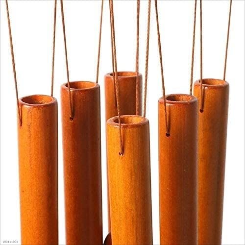 Carillon a Vent pour Maison Bambou Vent Carillon Tube Extérieur Cloche Bonheur Jardin Décoration De La Maison Décoration Intérieure