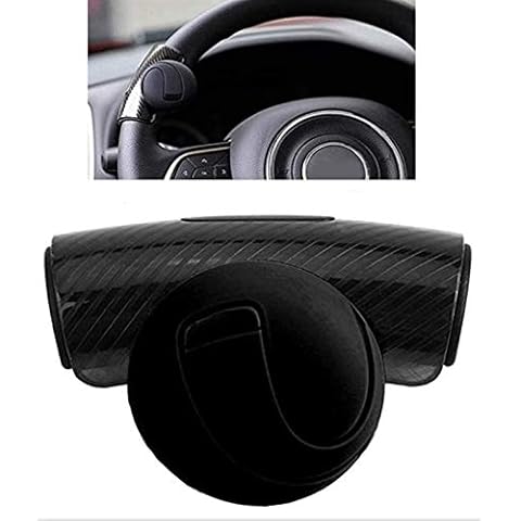 KUNANG Universal Steering Wheel Knob - Car Steering Wheel Grips, Universal 360° Steering Wheel Booster Button Steering Aid Rotary Knob, Suitable for All Types of Cars (Black) Cover