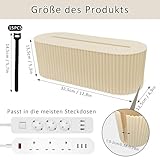 Zoom IMG-1 scatola portacavi beige di gestione Zoom IMG-1 scatola portacavi beige di gestione