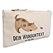 Mr. & Mrs. Panda Personalisierte Kosmetiktasche Hund Marienkäfer Größe S Klein - Geschenke, Mischlinghund, Personalisiert, Schminktasche, Zuversichtlich, Sprüche, Positiv, Personalisiertes Mäppchen