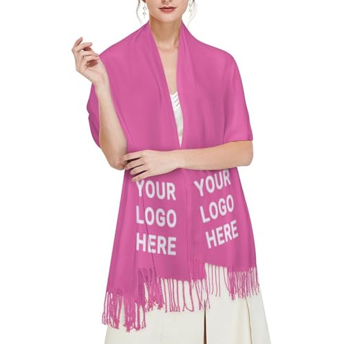 Inhand Custom Scarf Winter Scarf Add Text/Logo/Picture Personalized Scarves Scarf Gifts
