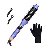 Thermal Hair Styling Brush with Ionic Infrared Technology, 30 Second Fast Heat Up, 5 Adjustable Temperature Settings for Frizz Control, Straightening, Smoothing Adding Volume