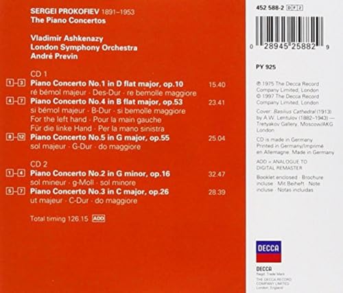 Prokofiev: The Piano Concertos 1-5