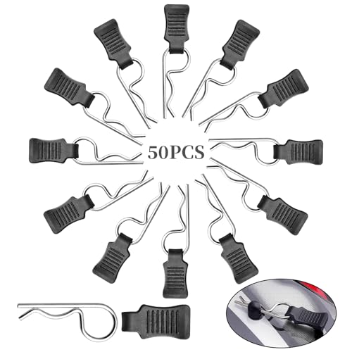Clips de carrosserie RC Axial SCX10 et Arrma, goupilles de fixation 1/10 x50