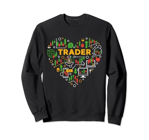 Crypto Trader Heart Me encantan los comerciantes de criptomonedas Sudadera