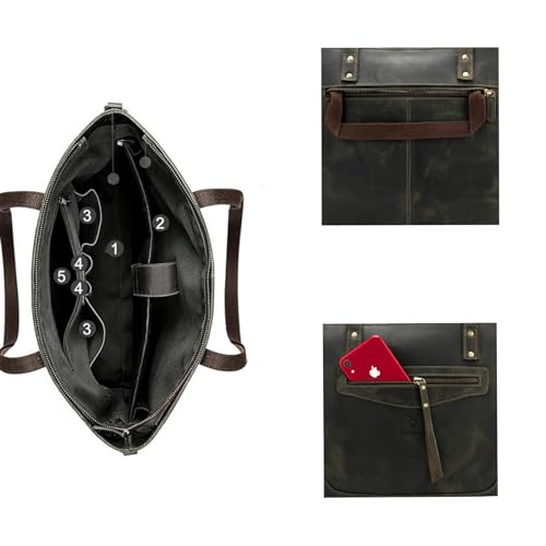 Image of Goatter Genuine Leather Office And Daily Travel Use Shoulder Bag For Women's,(Big Size)