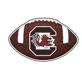 Craftique South Carolina Decal (C GAMECOCK FOOTBALL DECAL (4''6''), 4 in)