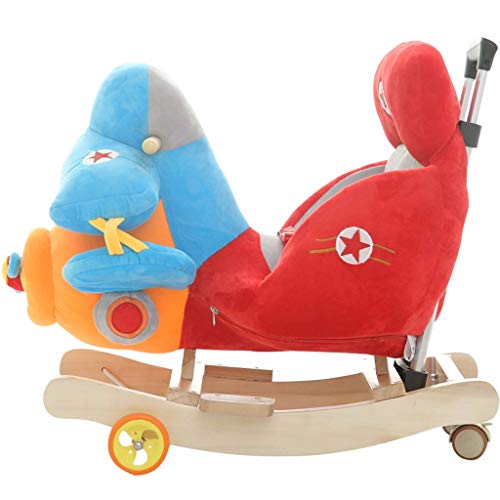 Schaukelpferd QIQIDEDIAN Frühkindliche Bildung Baby Spielzeug Massivholz Pferd Musik Dual-Use-Schaukelstuhl Schaukel… – Bild 3