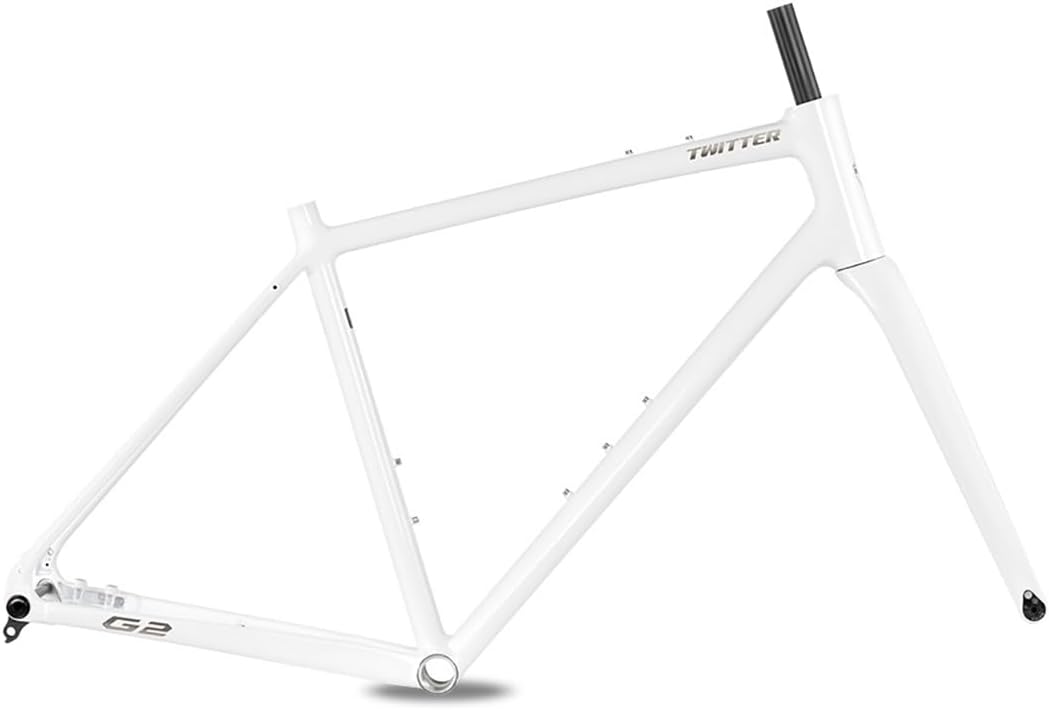 700C Road Bike Frameset with Carbon Fibre Fork 45cm 48cm 51cm 54cm Aluminum Alloy Gravel Bike Frame Disc Brake Thru Axle 12x100mm/12x142mm