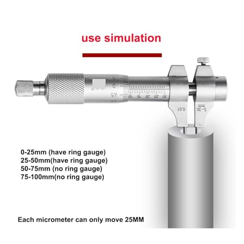 Micromètre d'intérieur analogique 75-100mm de haute précision - 6