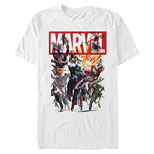 T-Shirt Marvel Avengers homme blanc 4XL pour en finir avec les hauts trop courts