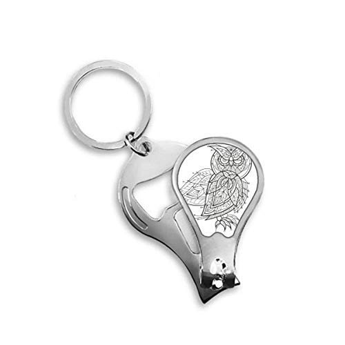 Coupe-ongles oiseau peinture vol ligne noire pour couper net les pieds