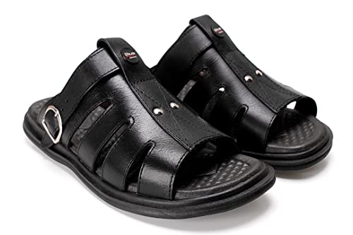 Sandália Chinelo Masculino Ortopédico Anti-stress Sintético Preto Casual (43)