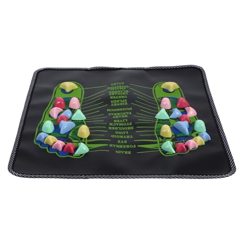 Mikinona Esterilla Masaje Pies Acupresión con Diseño Piedra Antideslizante para Cuidado y Pierna Uso Portátil Casa Oficina y Viaje