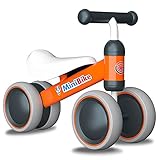 YGJT Baby Balance Bikes for 1-2 Year Old Girls Boys Baby Ride-on Toys Toddler Walker Bicycle for 12-24 Months 1st Birthday Gift, Orange