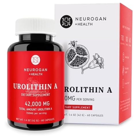 Neurogan Urolithin A Supplement Capsules - High-Potency Cellular Regeneration Supplement for Energy Support, Healthy Aging, Focus, Muscle Recovery - Made in USA, Take 1 Daily (700mg, 60 Capsules) Cover