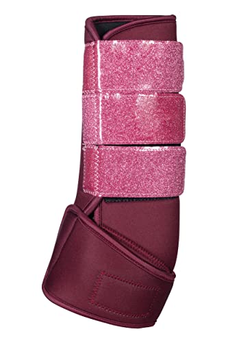 Guêtres HKM gris foncé taille S pour la protection des membres du cheval