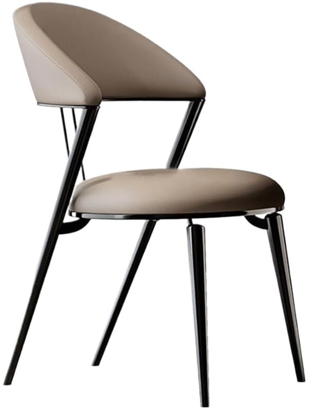 Chaise de salle à manger moderne en similicuir pour repas conviviaux en famille