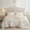 Strawberry Duvet Cover King Set - 3 Piece 100% Cotton Cute Bedding With 2 Pillowcases, Cream Yellowish Aesthetic Room Decor For Girls & Women - View #5