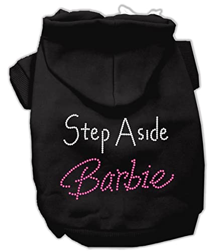 Mirage Pet Products 12-Inch Step Aside Barbie Hoodies, Medium, Black