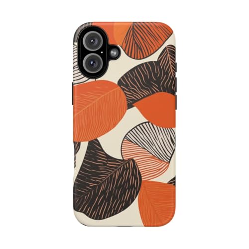 Coque iPhone 16 Plus rigide mate orange protégeant des rayures