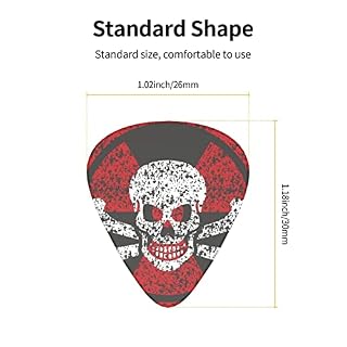 Lot de 12 médiators pour guitare électrique, basse acoustique, symbole nucléaire, noir, avec boîte - Les Beatles, Paul McCartney, John Lennon, RIngo Starr, George Harrison Lot de 12 médiators pour guitare électrique, basse acoustique, symbole nucléaire, noir, avec boîte – Image 5