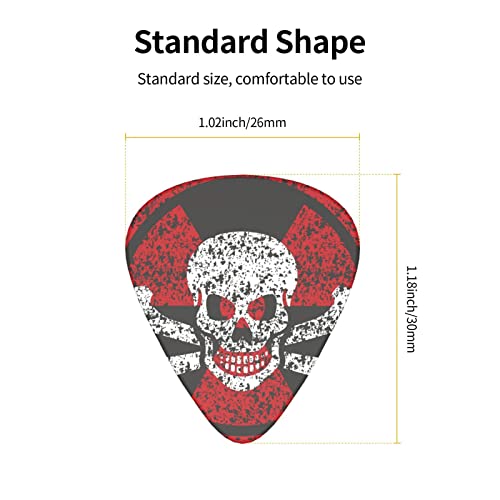 Lot de 12 médiators pour guitare électrique, basse acoustique, symbole nucléaire, noir, avec boîte - Les Beatles, Paul McCartney, John Lennon, RIngo Starr, George Harrison Lot de 12 médiators pour guitare électrique, basse acoustique, symbole nucléaire, noir, avec boîte – Image 6