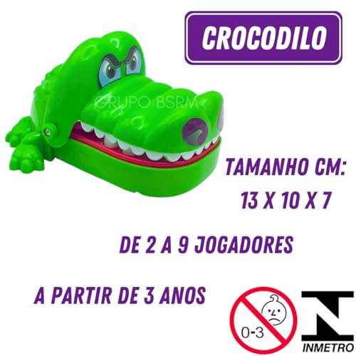 Brinquedo Crocodilo Morde Dedo Kit Brinquedos Criança 3 anos Infantil Jacare Dente Dentista Presente