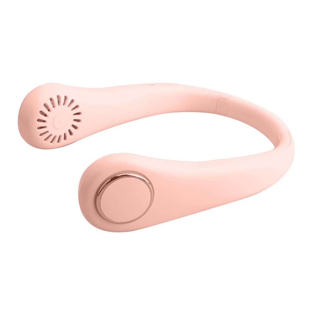 Bladeless Neck Fan with Neckband - Lightweight Small Fan - Portable Mini USB Fan - Rechargeable Personal Fan (Pink) (B09X7HGSJ5) Amazon Price History, Amazon Price Tracker