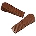 Brown Wedge Door Stops 4 Inch Pack of 2