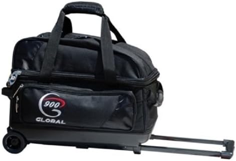 900 Global 2-Ball Value Roller Bowling Bag, Black/Black