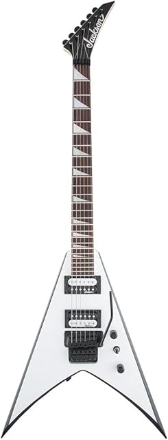 Jackson JS Series King V JS32, Amaranth Fingerboard, White with Black Bevels Electric Guitar