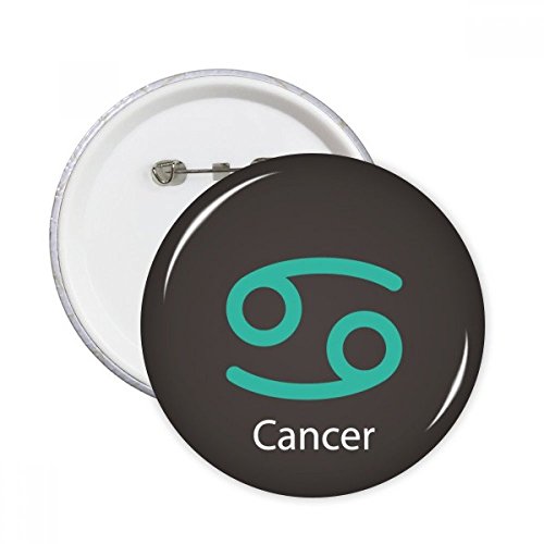 Badge Cancer Constellation de Juin Juillet Rond XXL Décoration Vêtements 5pcs