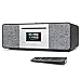 Produktbild LEMEGA MSY5 All-In-One Musik System,CD-Player,DAB/DAB+/FM-Radio,Internetradio,Spotify Connect,Bluetooth,Holzbox,Stereoklang,USB-Aufladung,Alarme,Farbdisplay,Fernbedienung und App-Steuerung -Schwarz