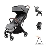 Maxi-Cosi Eva3, Passeggino per Bambini 0-4 anni (22 kg), Passeggino Leggero e Compatto, Reclinabile 3 Posizioni, Passeggino da Viaggio Chiusura Automatica, Tracolla, Select Grey