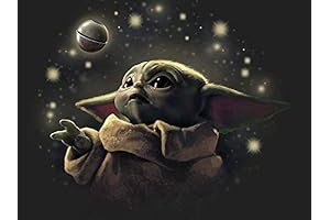 DIY Diamond Painting for Beginners-Baby Yoda Painting Kit, Full Drill Diamond Art...