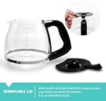 12-Cup Replacement Carafe Compatible with Black and Decker Coffee Maker Model# CM1160B, CM1160W